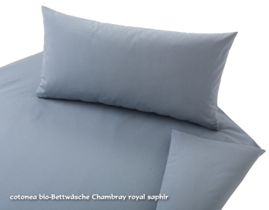 cotonea Bettwäsche Chambray Royal