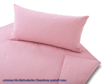 cotonea Bettwäsche Chambray Pastell