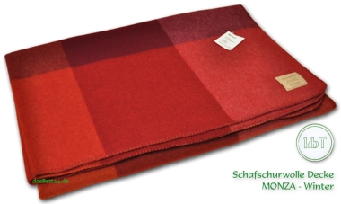 Schurwolldecke MONZA Winter