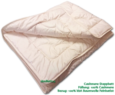 Cashmere Steppbett leicht