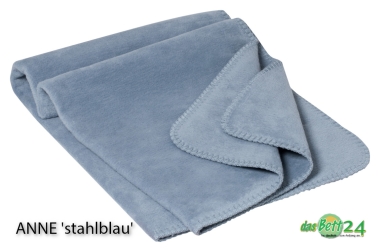 Bio Baumwolle Velourdecke ANNE farbig