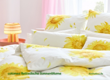 Cotonea Bettwäsche Sonnenblume