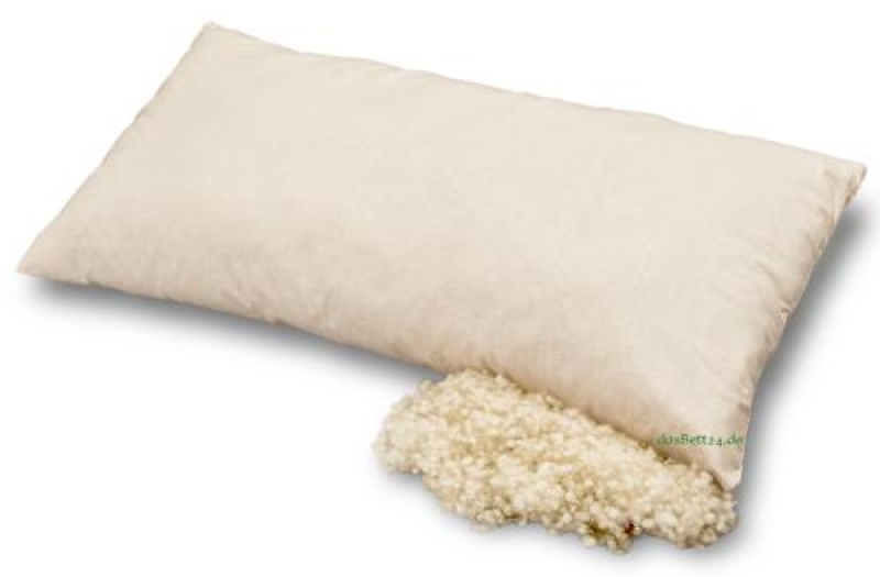 Schafwolle Kopfkissen