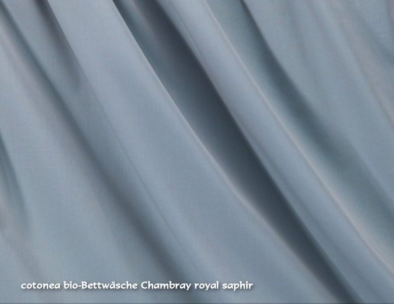 cotonea Bettwäsche Chambray Royal