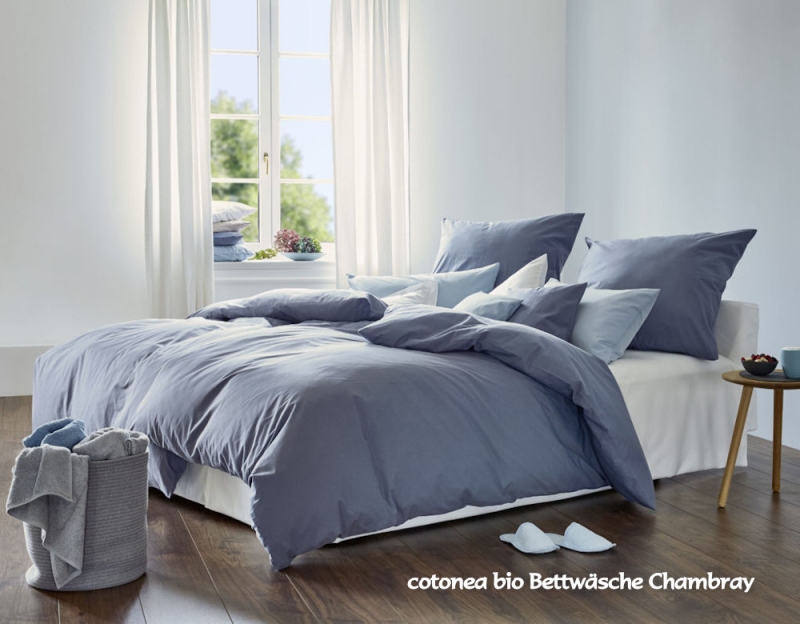 cotonea Bettwäsche Chambray Pastell